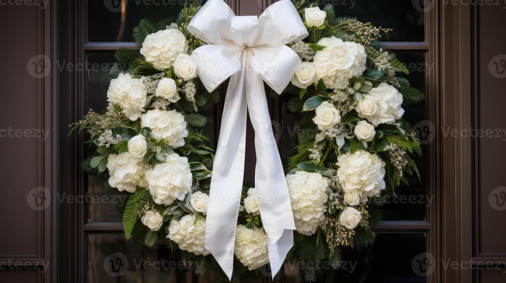 holiday bow white photo