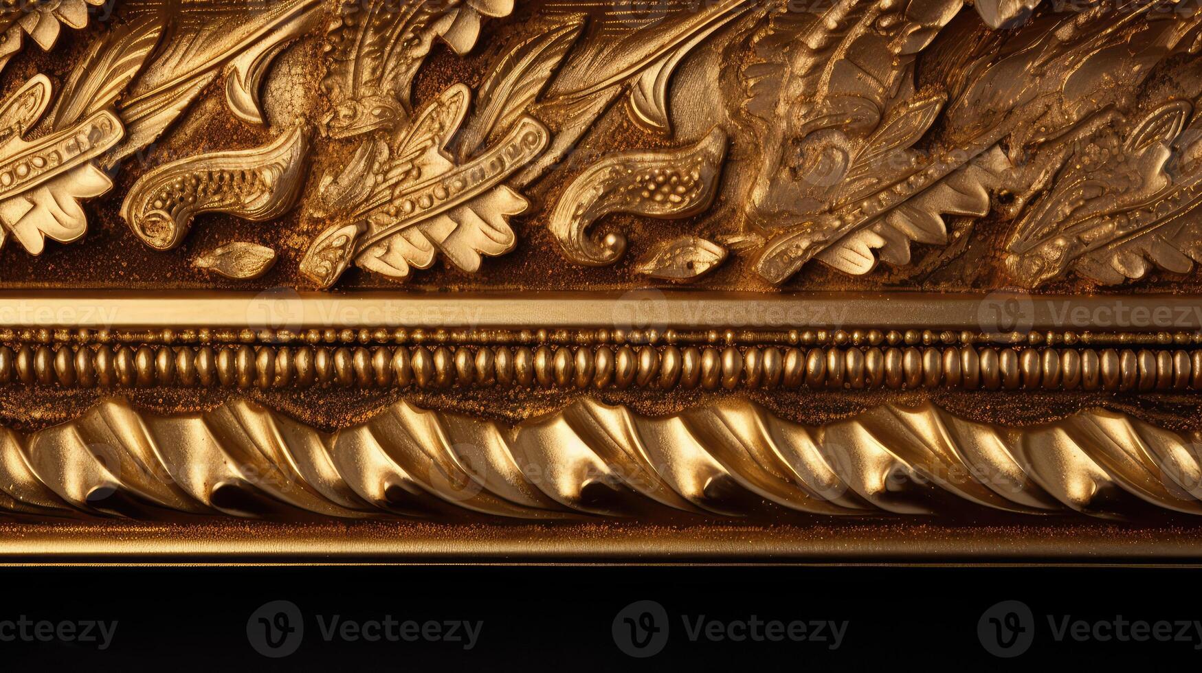 intricate gold frame border photo