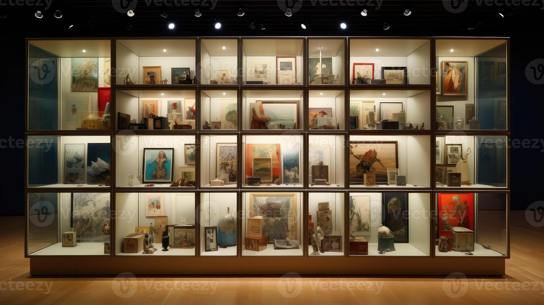 exhibit box display photo