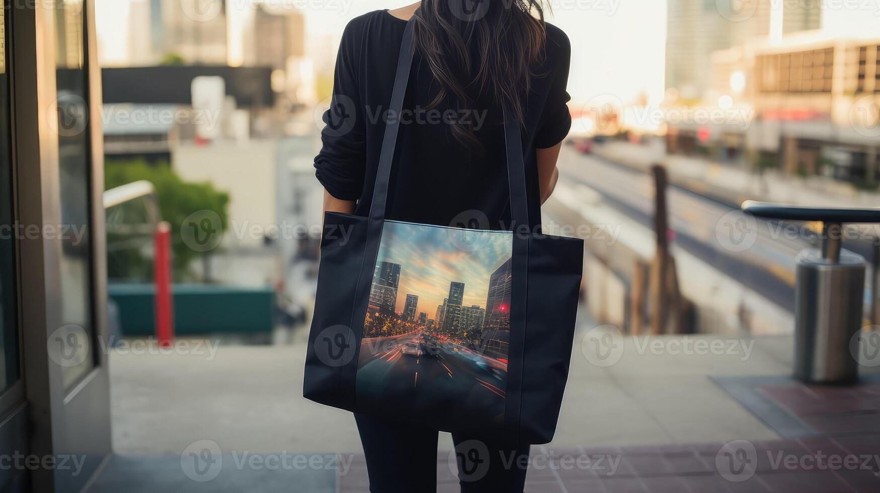 print black zip up photo