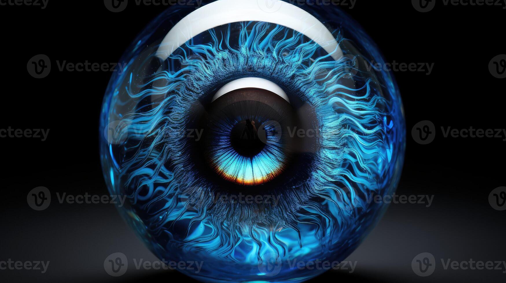 artificial glass eyeball photo