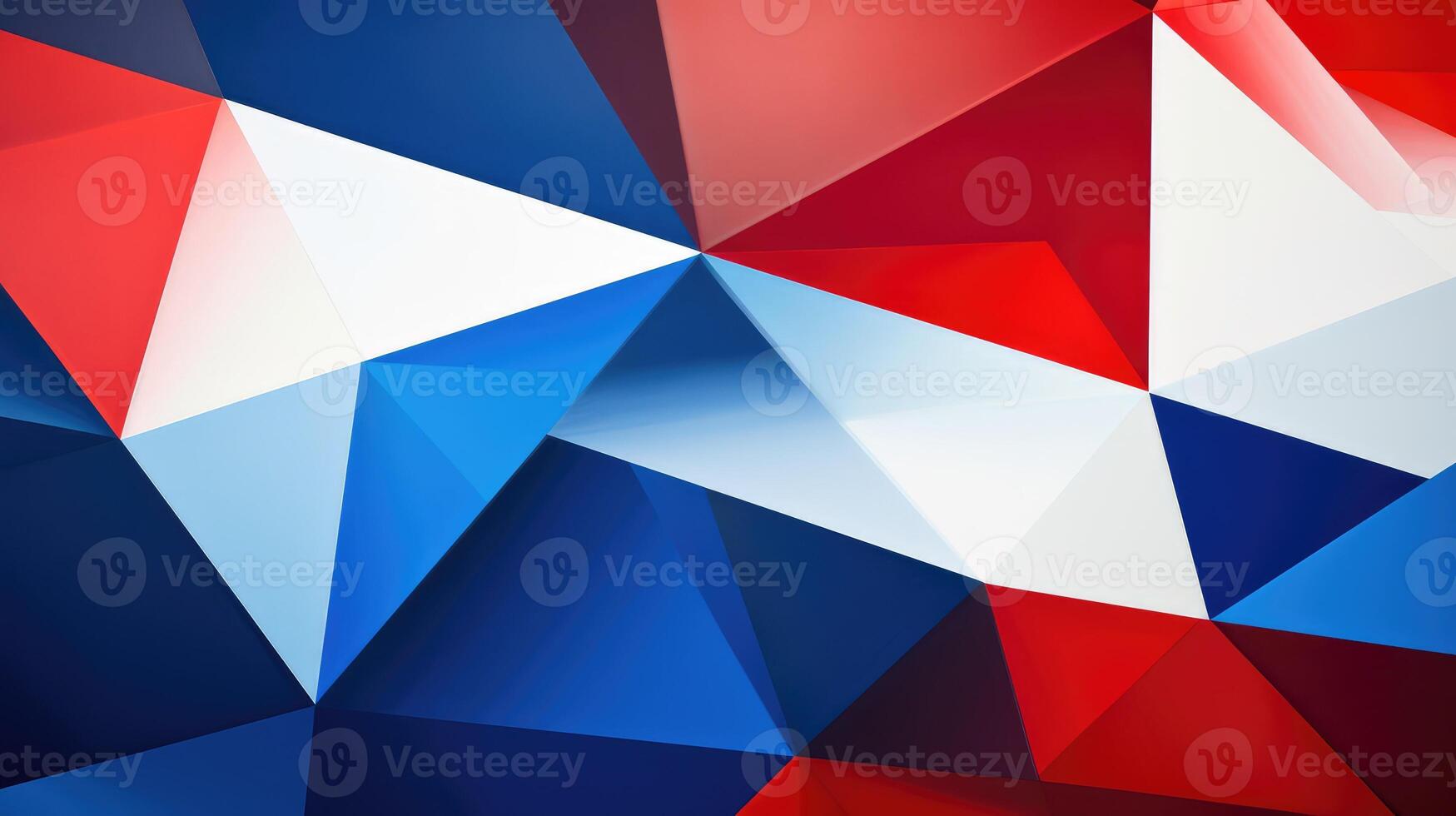 shapes abstract red white blue photo