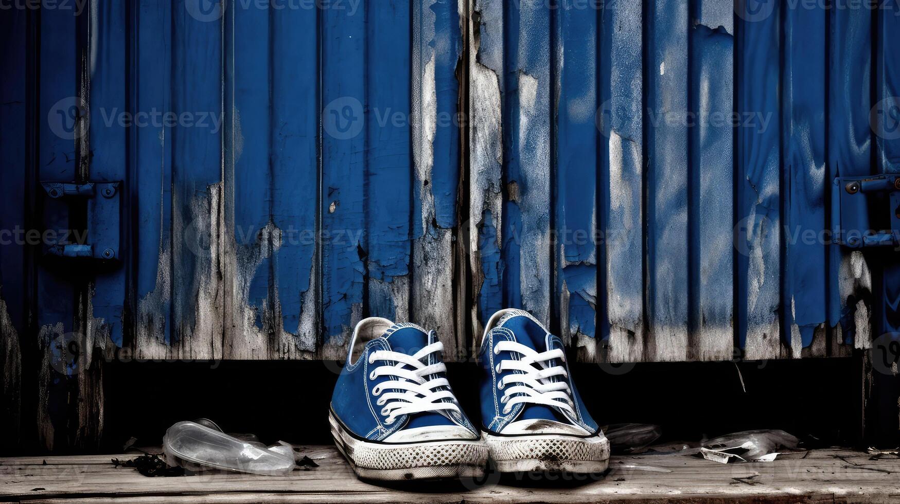 black blue stripes background photo