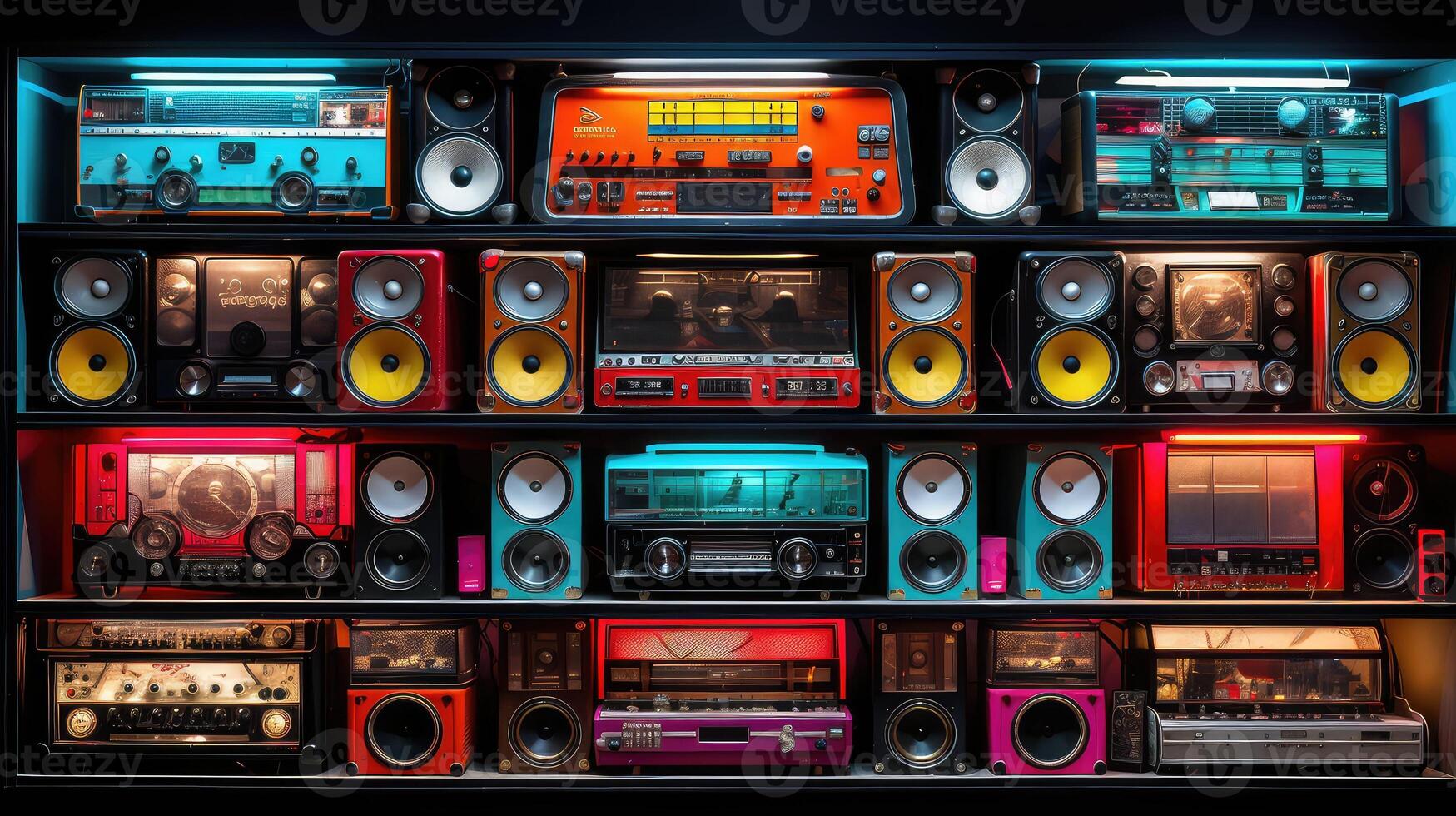 audio retro boom box photo