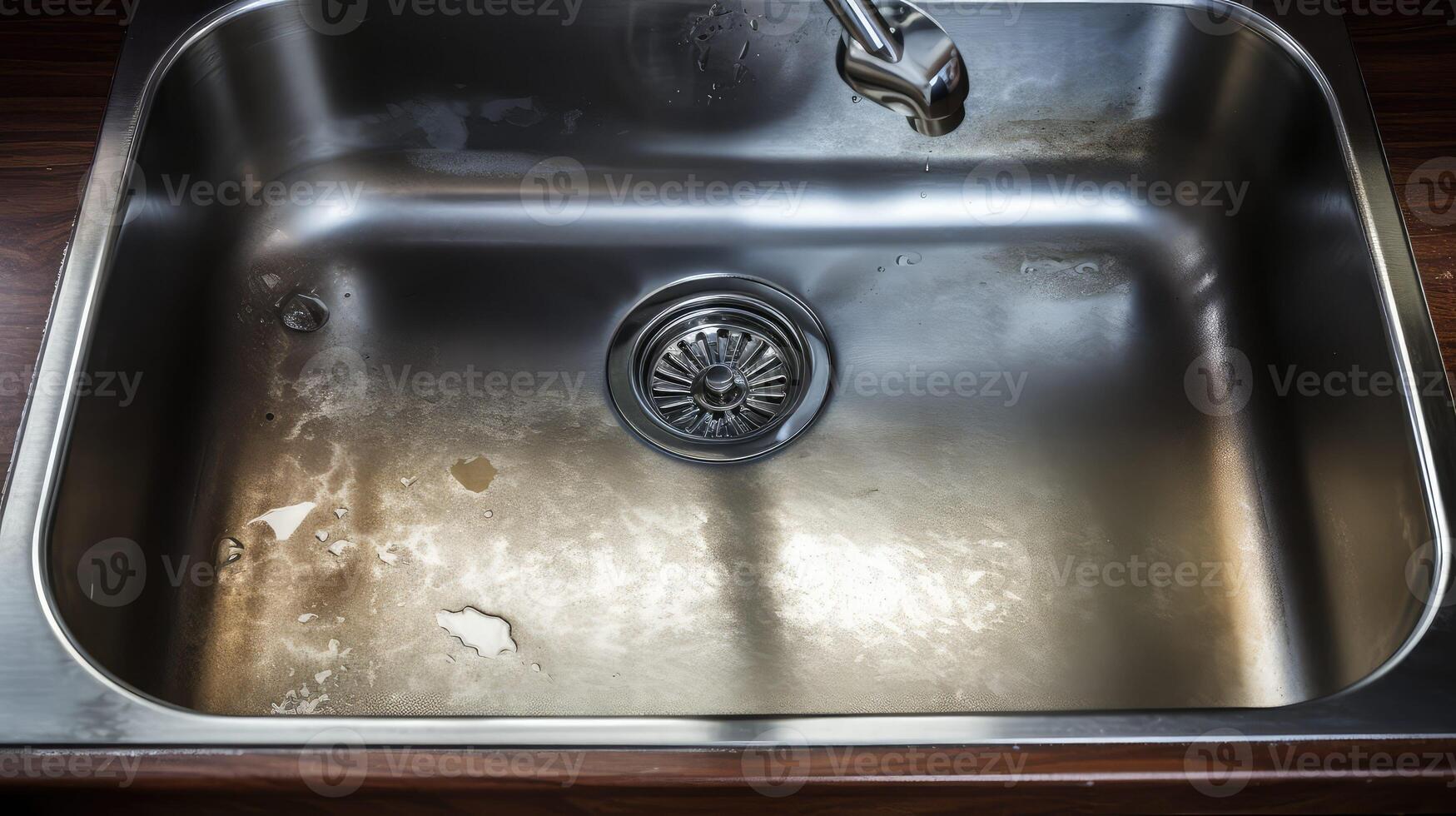 cleaning hard water stain photo