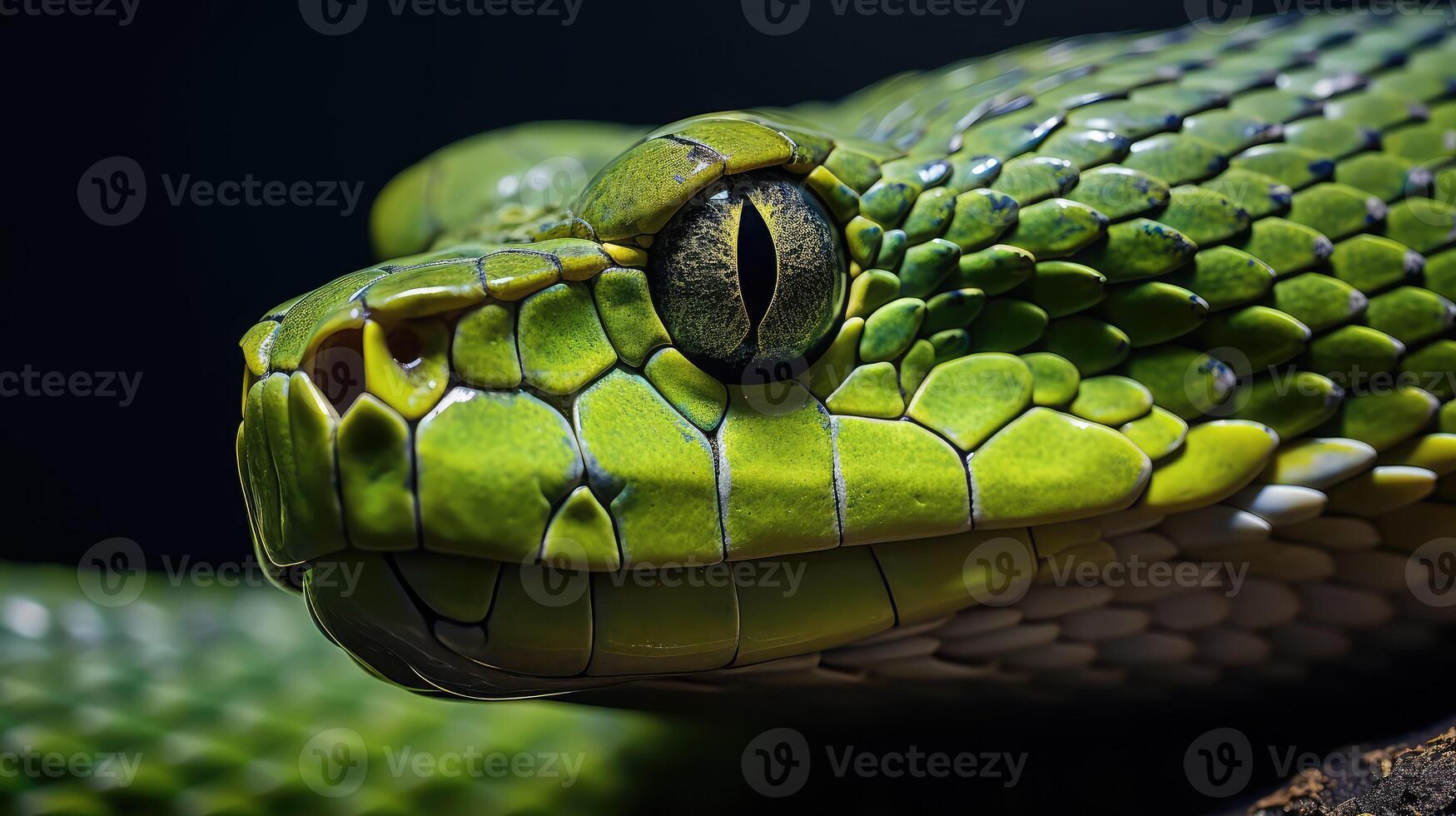 up green snake skin photo