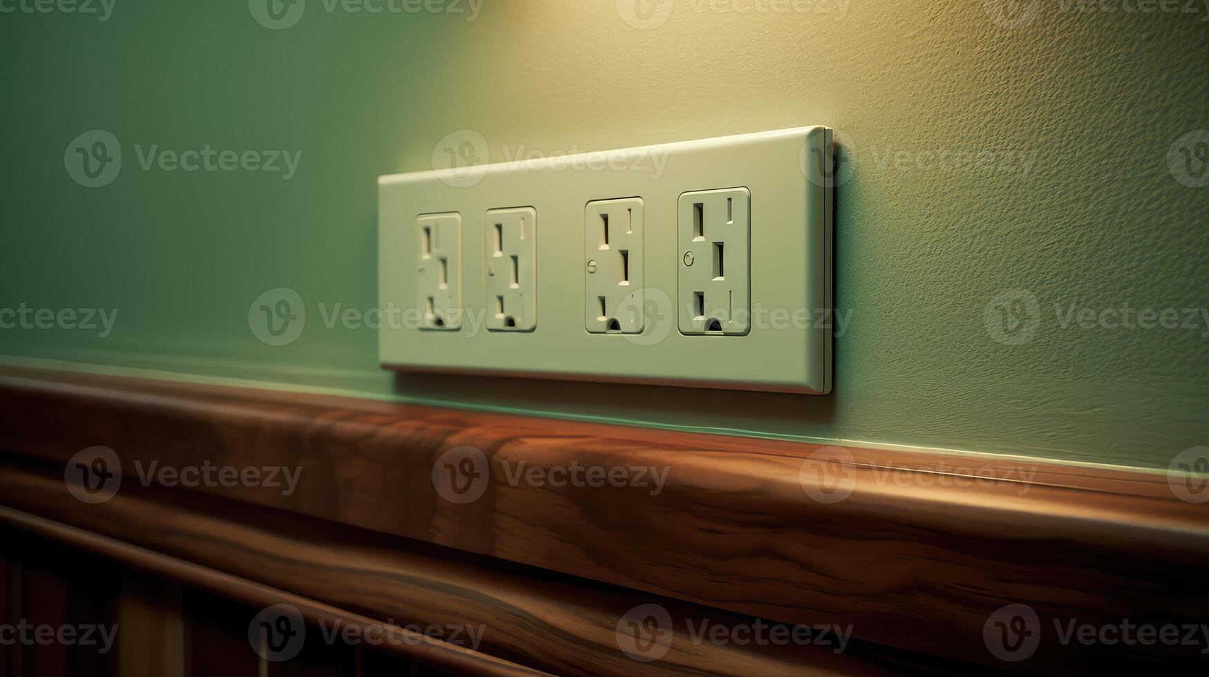 electricity plug into wall photo