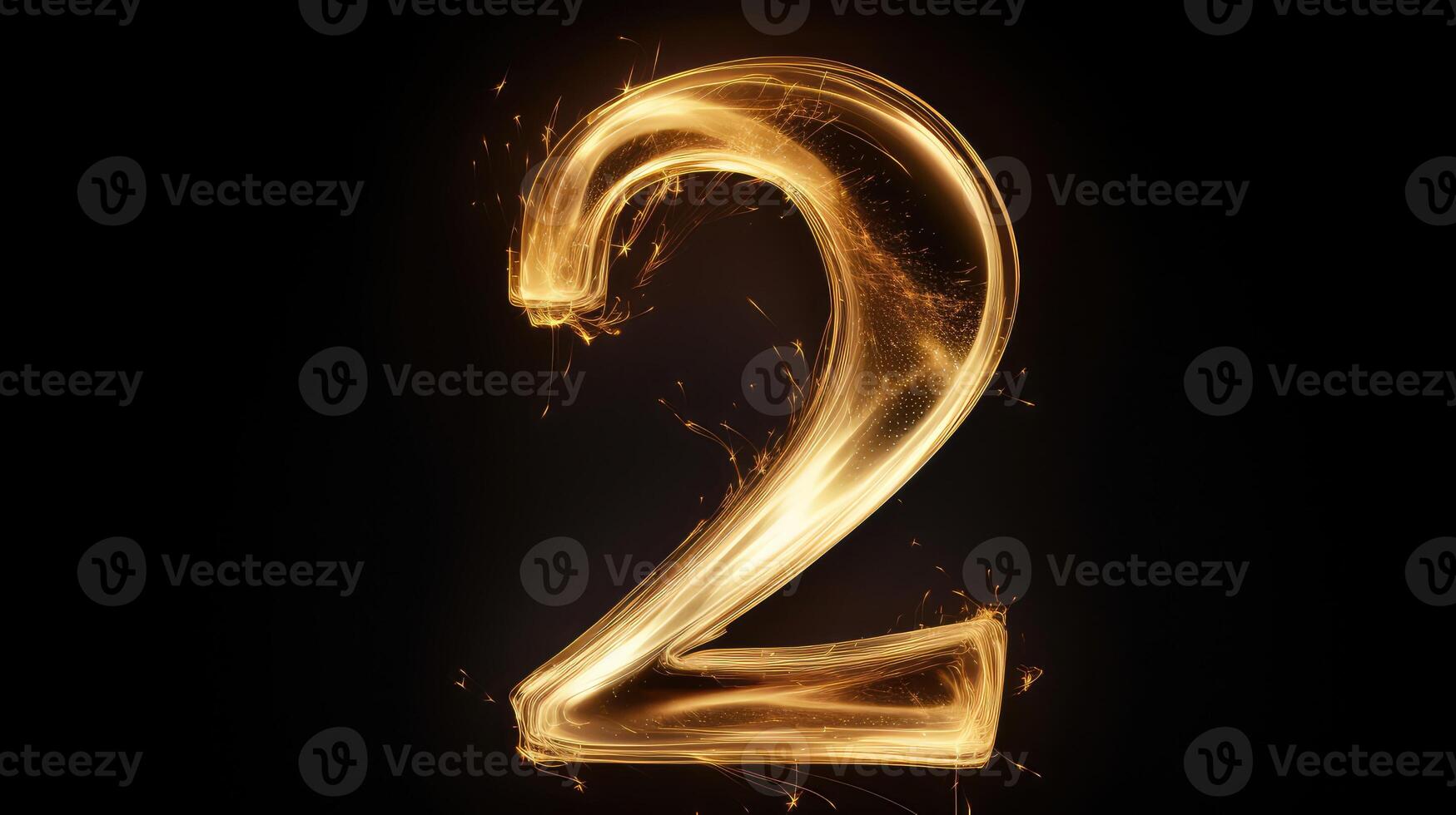 light gold number 2 photo