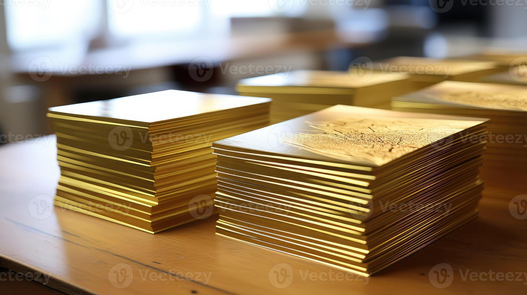 shimmer business card gold photo