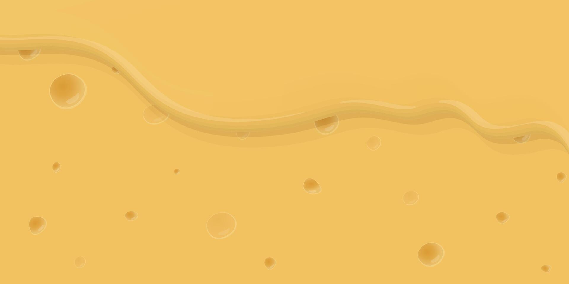 Melted cheese texture background graphic illustration. vector