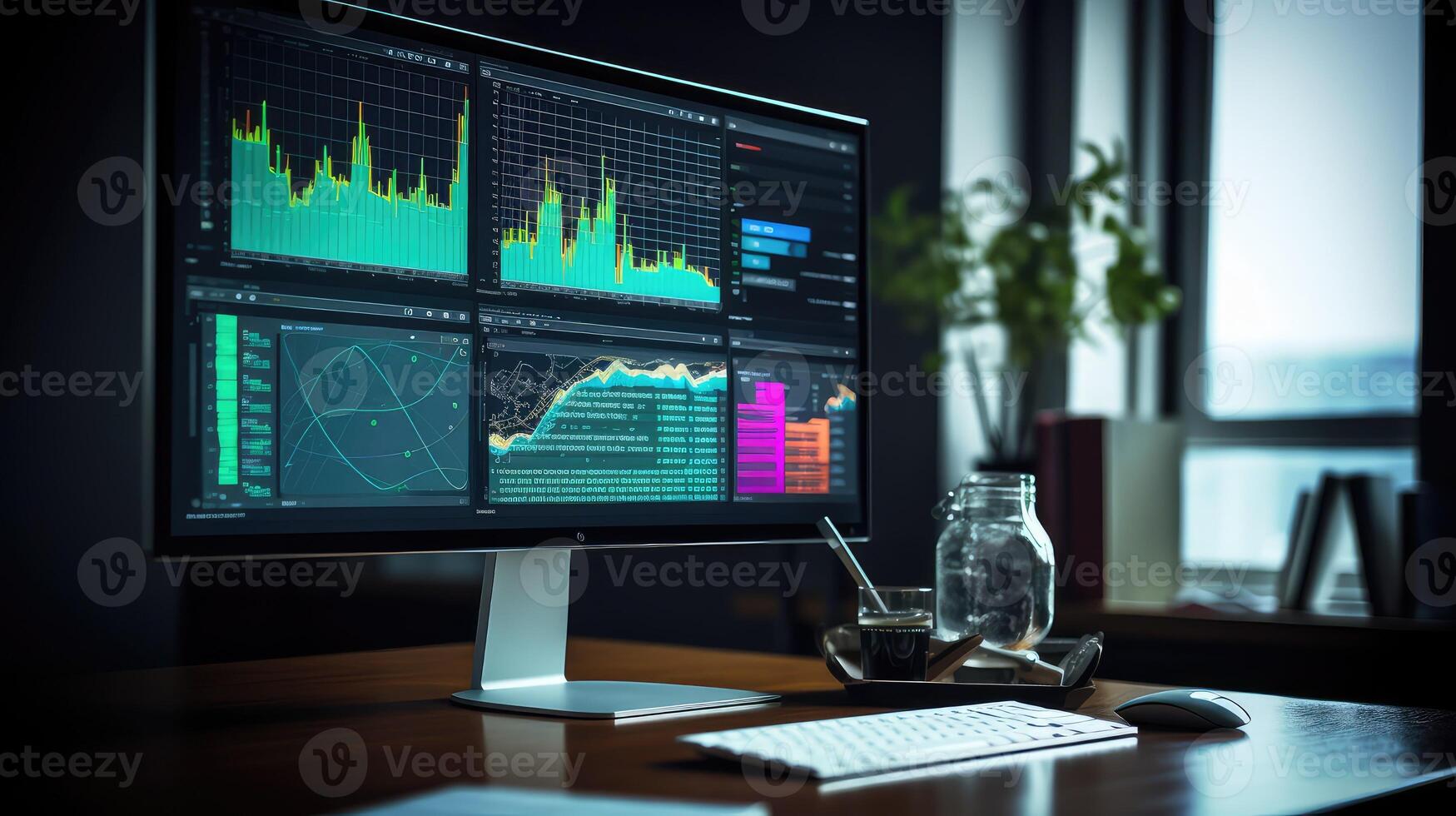software data on computer screen photo