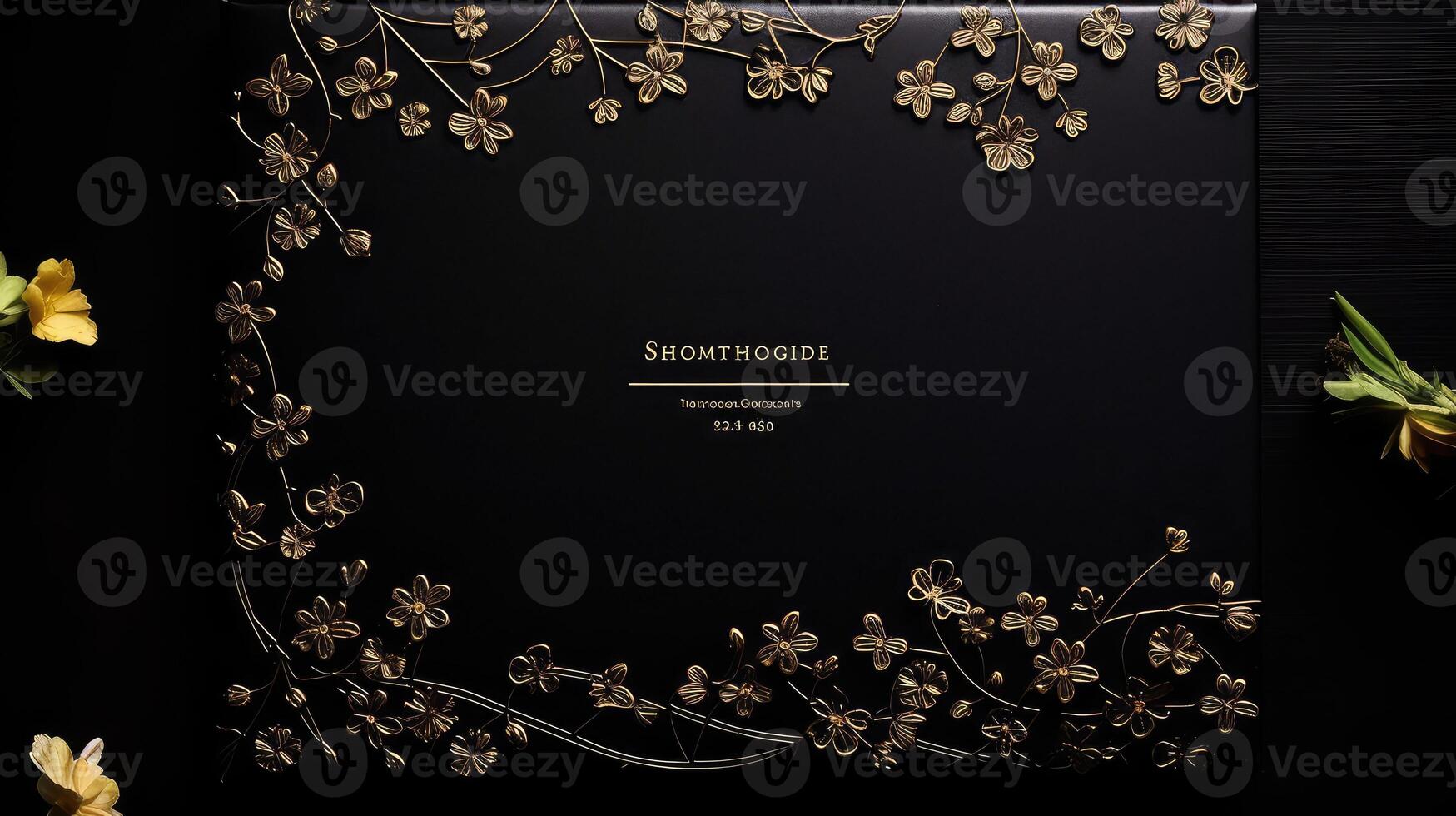 stylish gold black luxury background photo