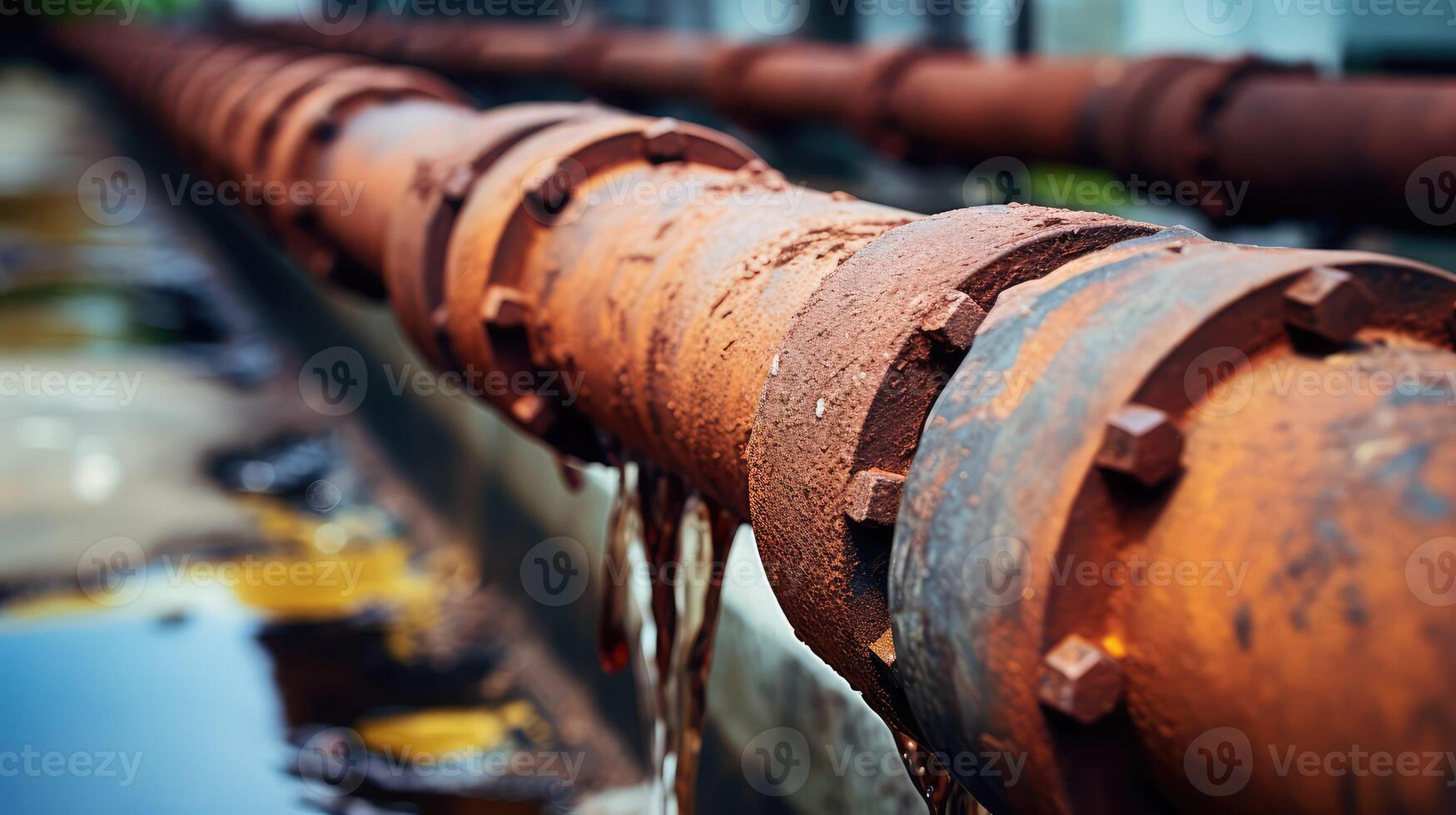 rust water piping photo