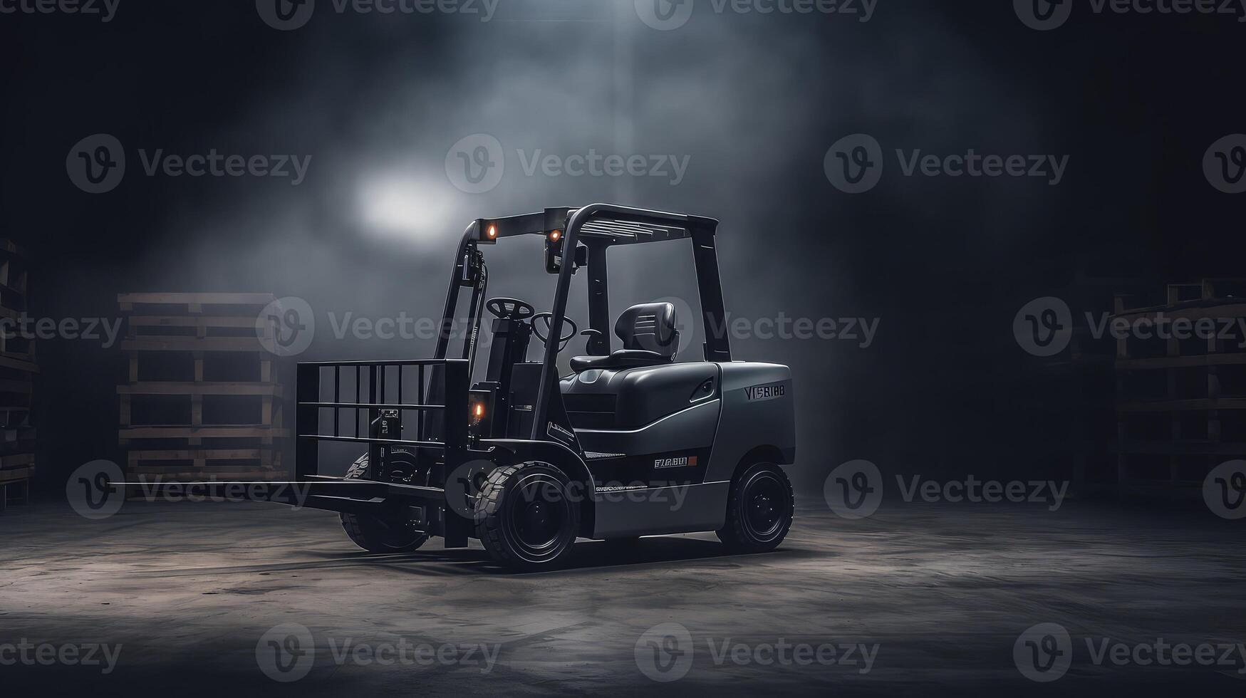 photo forklift black