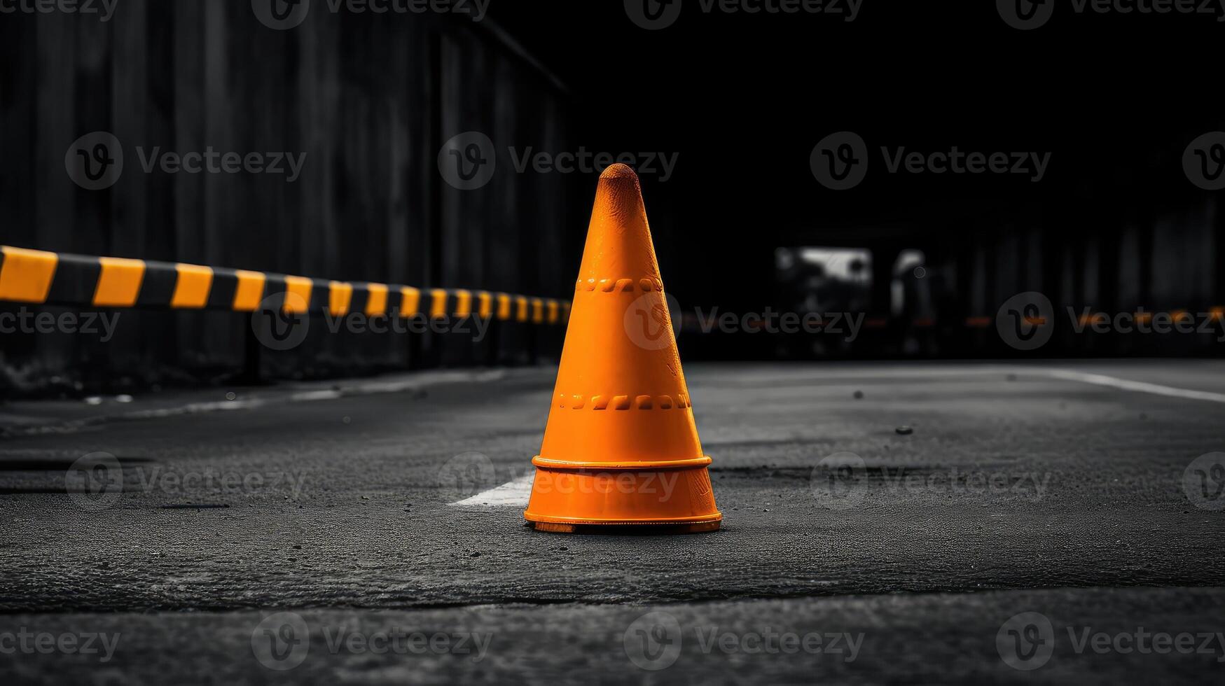 lone orange black photo