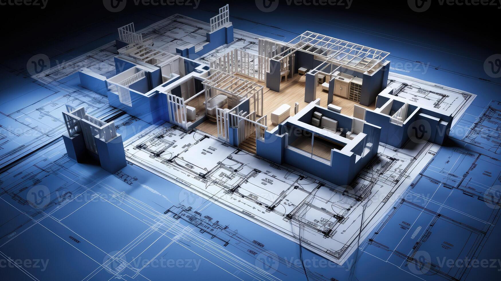 floorplans blue prints house photo