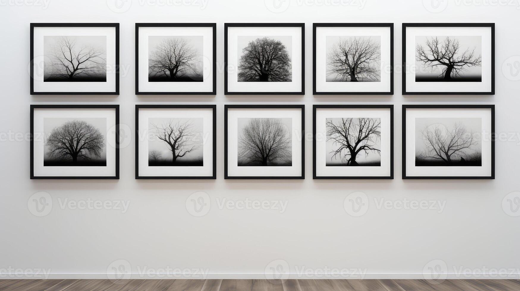 row square frames on wall photo