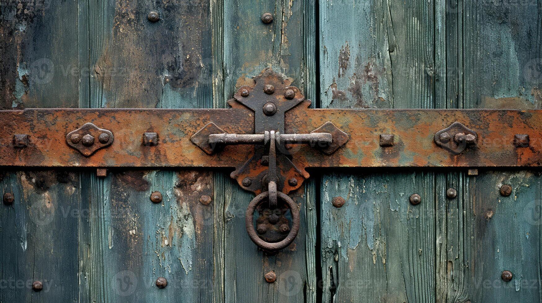 patina old barn door photo