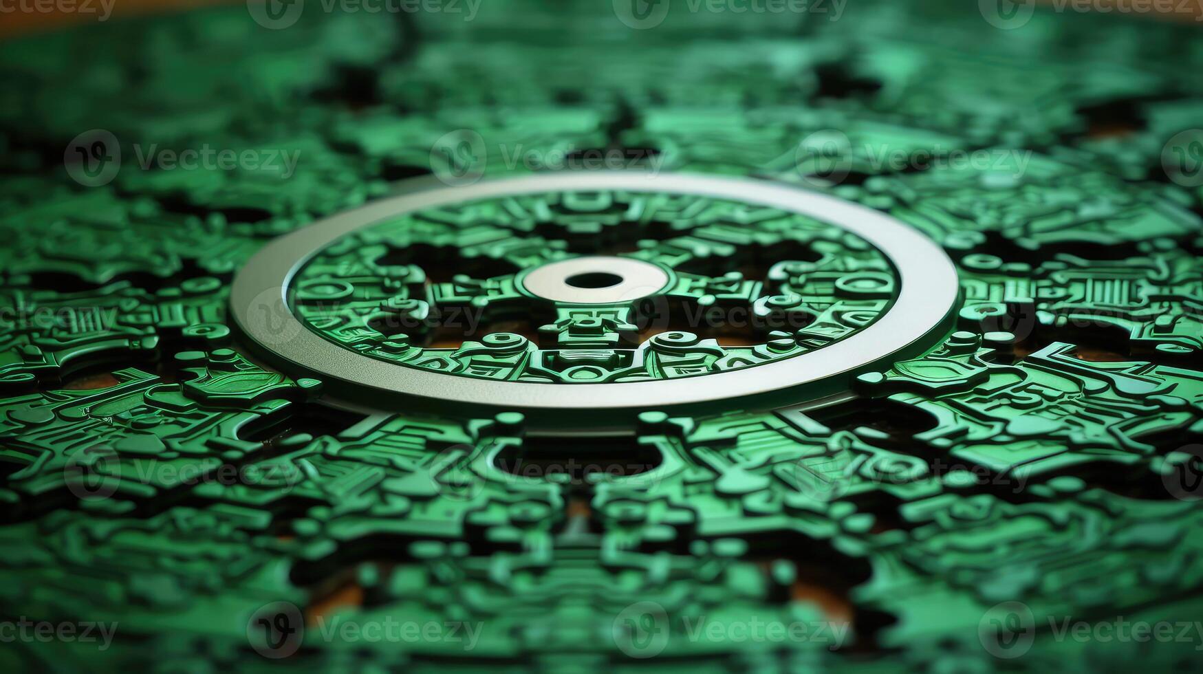 details puzzle green photo