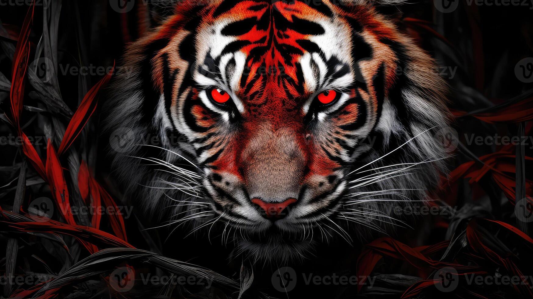 composition tiger stripes background photo