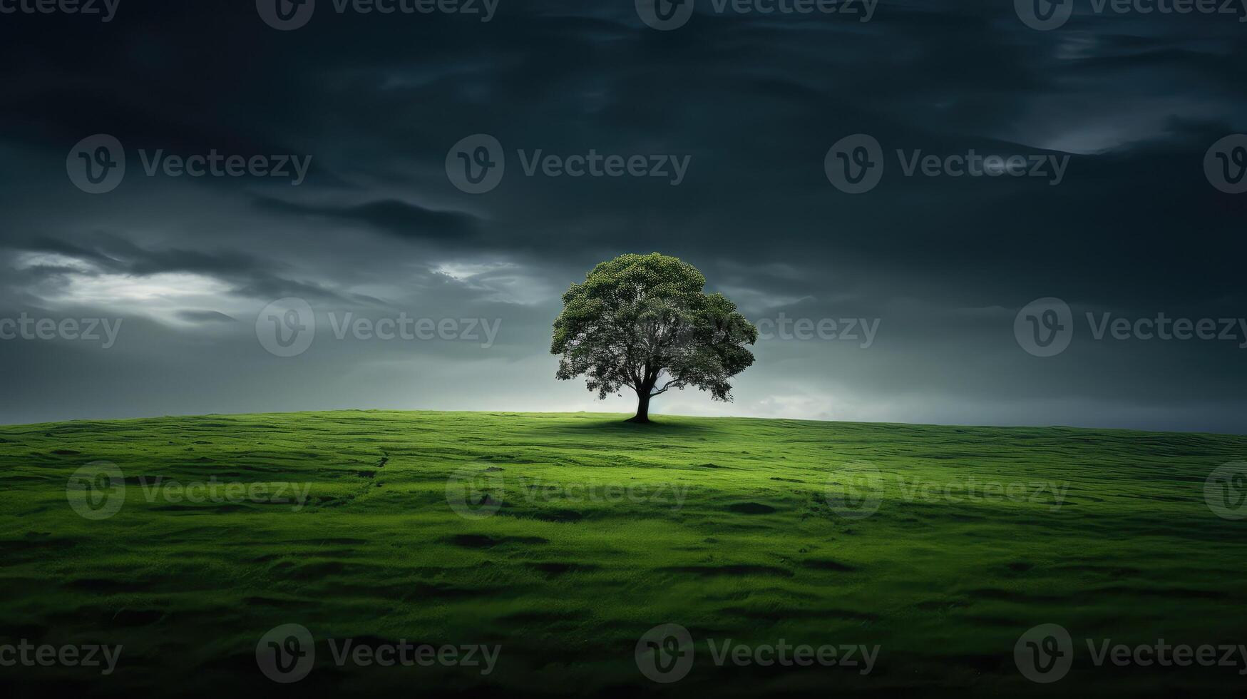 tranquility dark green grass photo