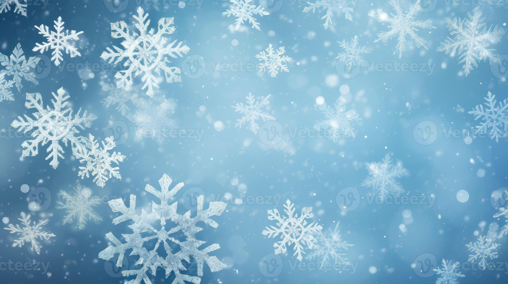 winter snowflake blue background photo