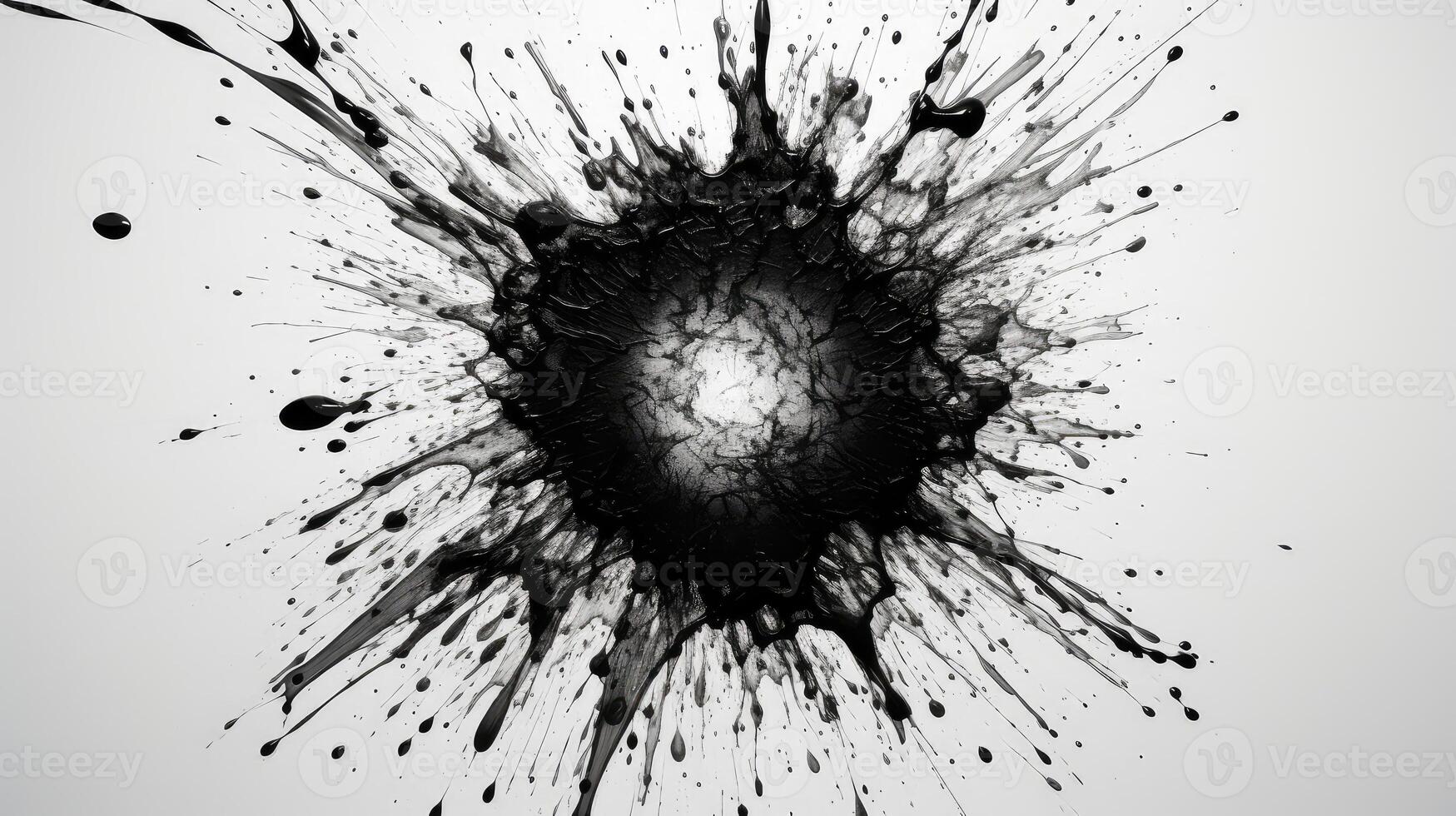 ink sparks on black photo