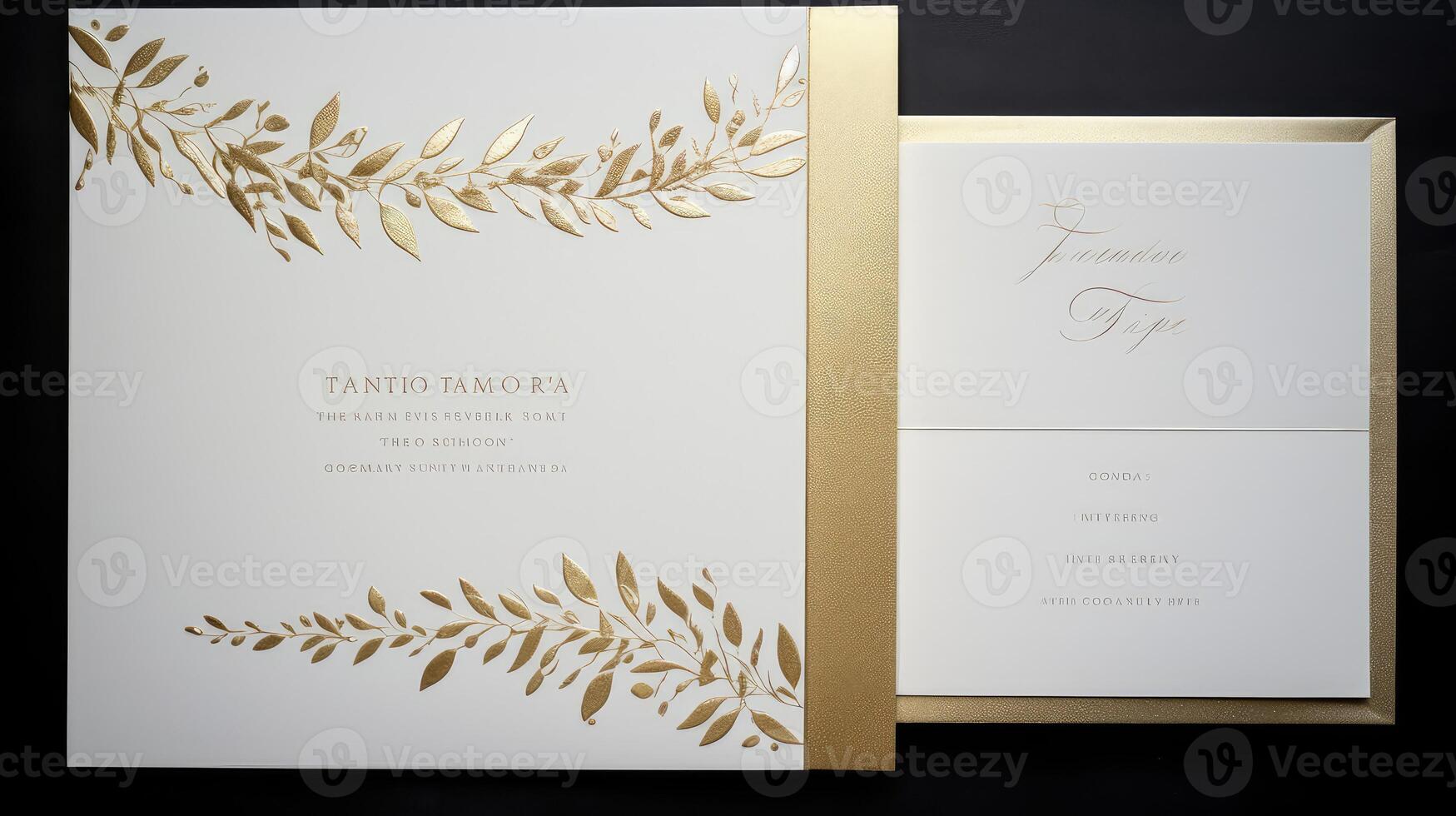 elegant gold leaf border photo