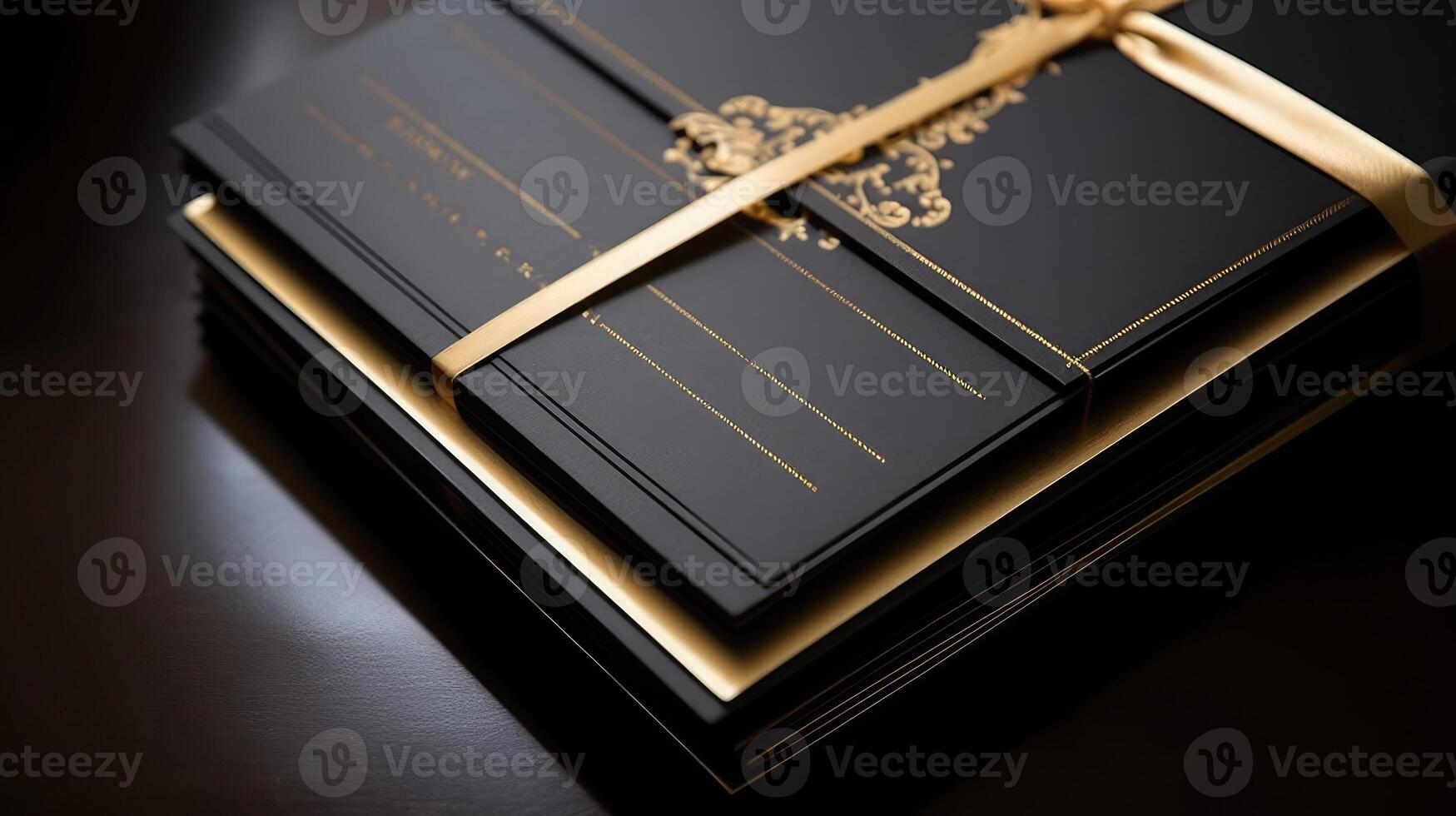 sophisticated gold and black border photo
