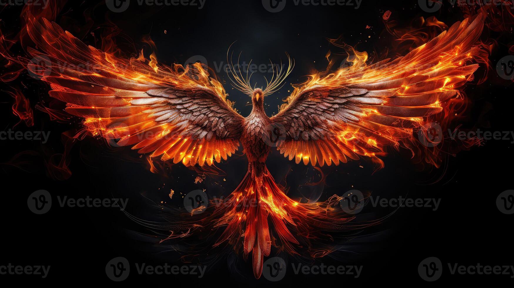 rebirth fire phoenix photo