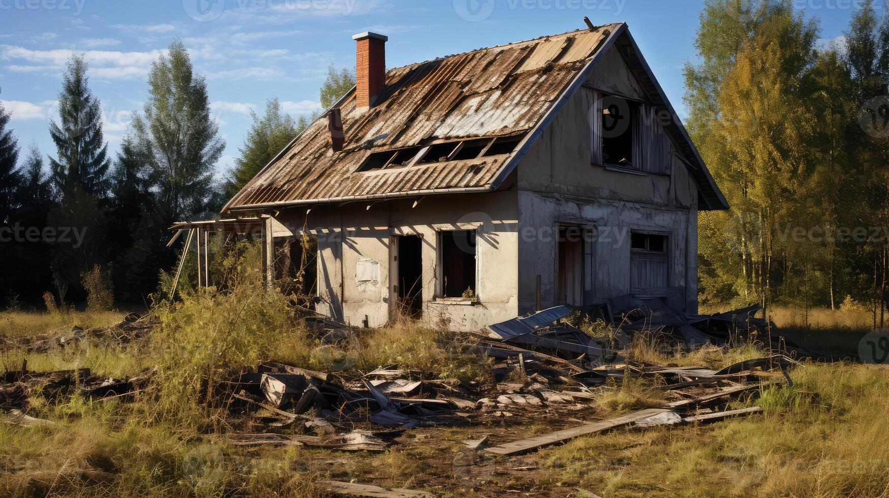 construction unfinished house photo