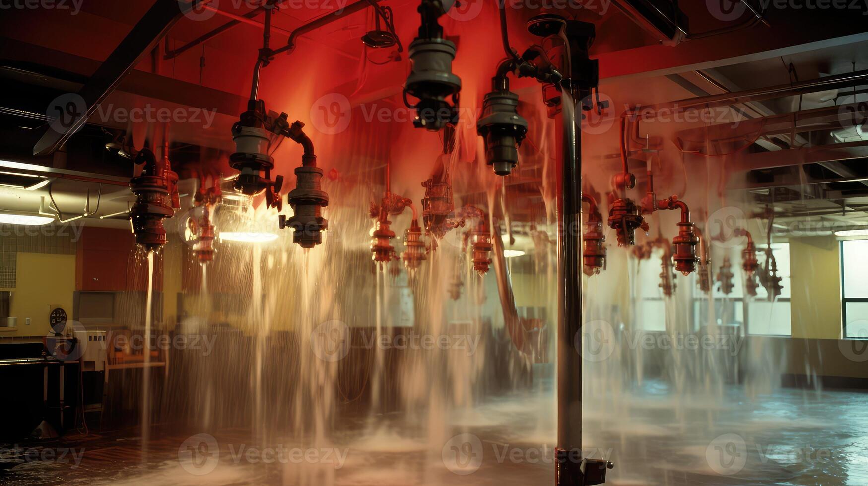 system fire sprinkler water photo