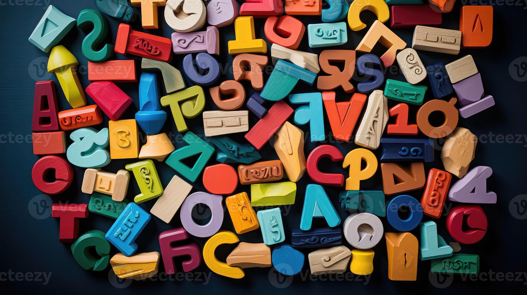 handcrafted wooden letters photo