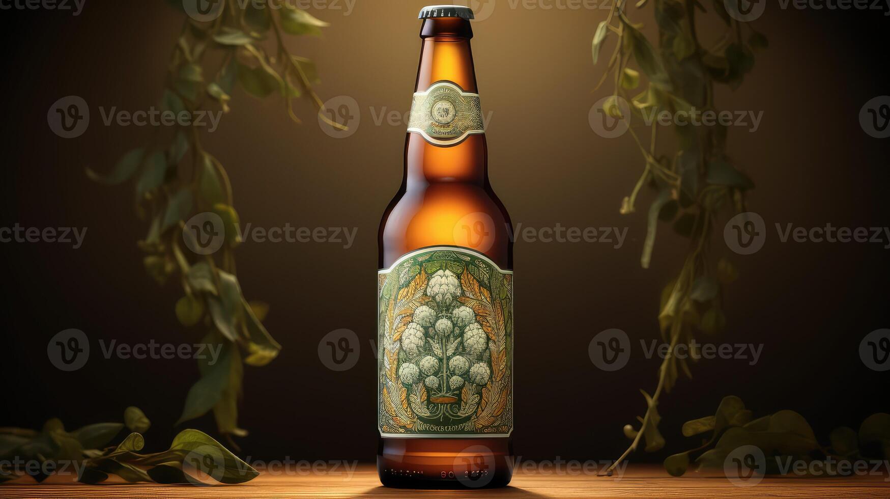 hops craft beer illustration photo