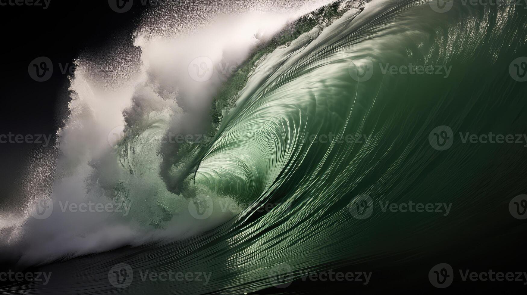 crest light green wave photo