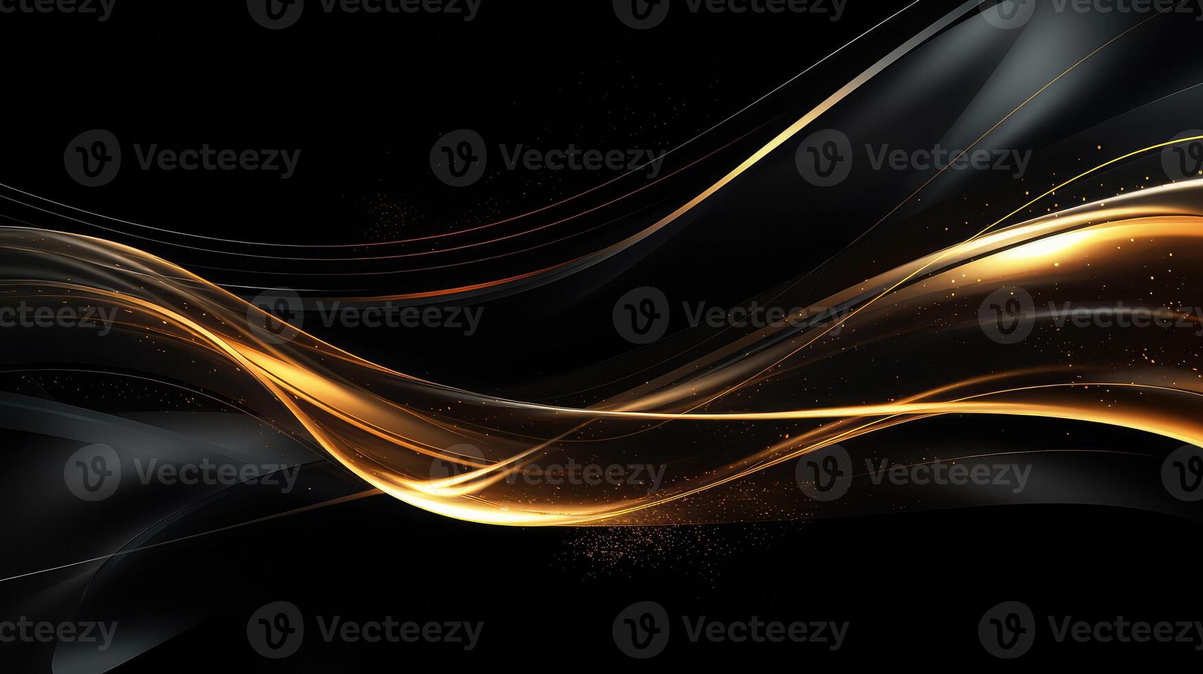 dimension black and gold abstract graphic photo