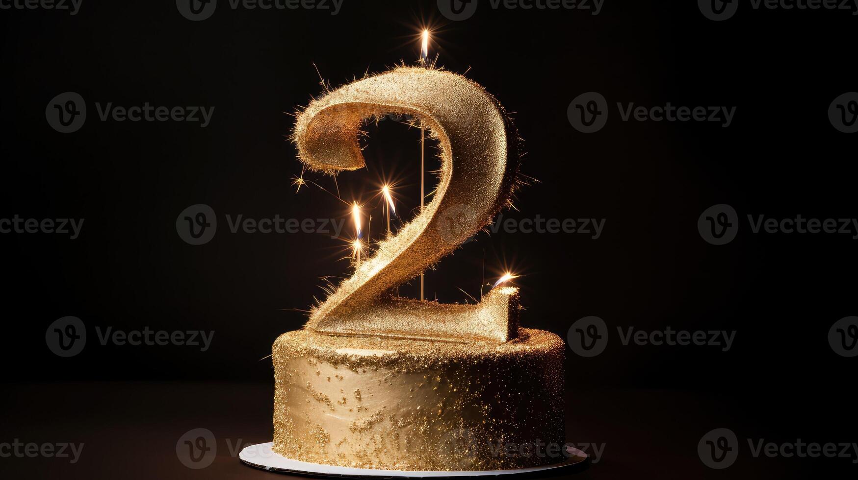 cake light gold foil photo