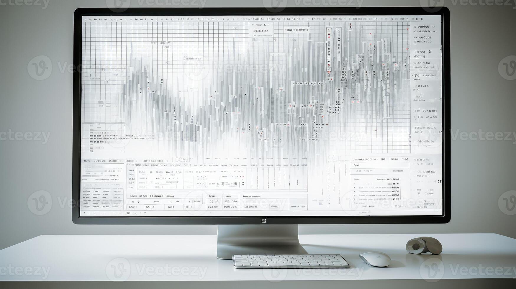 visualizati data on white photo