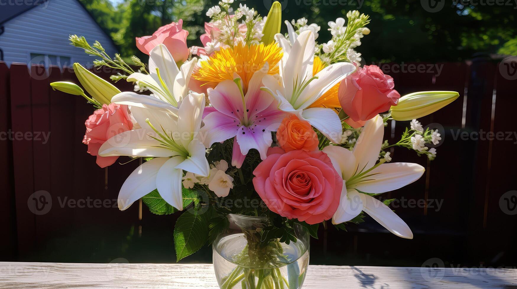 vase gift flower arrangement photo