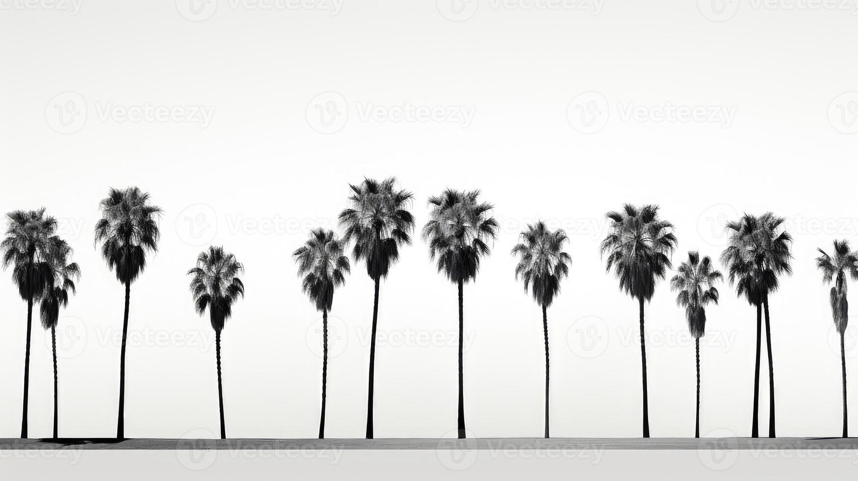 nature palm trees white background photo