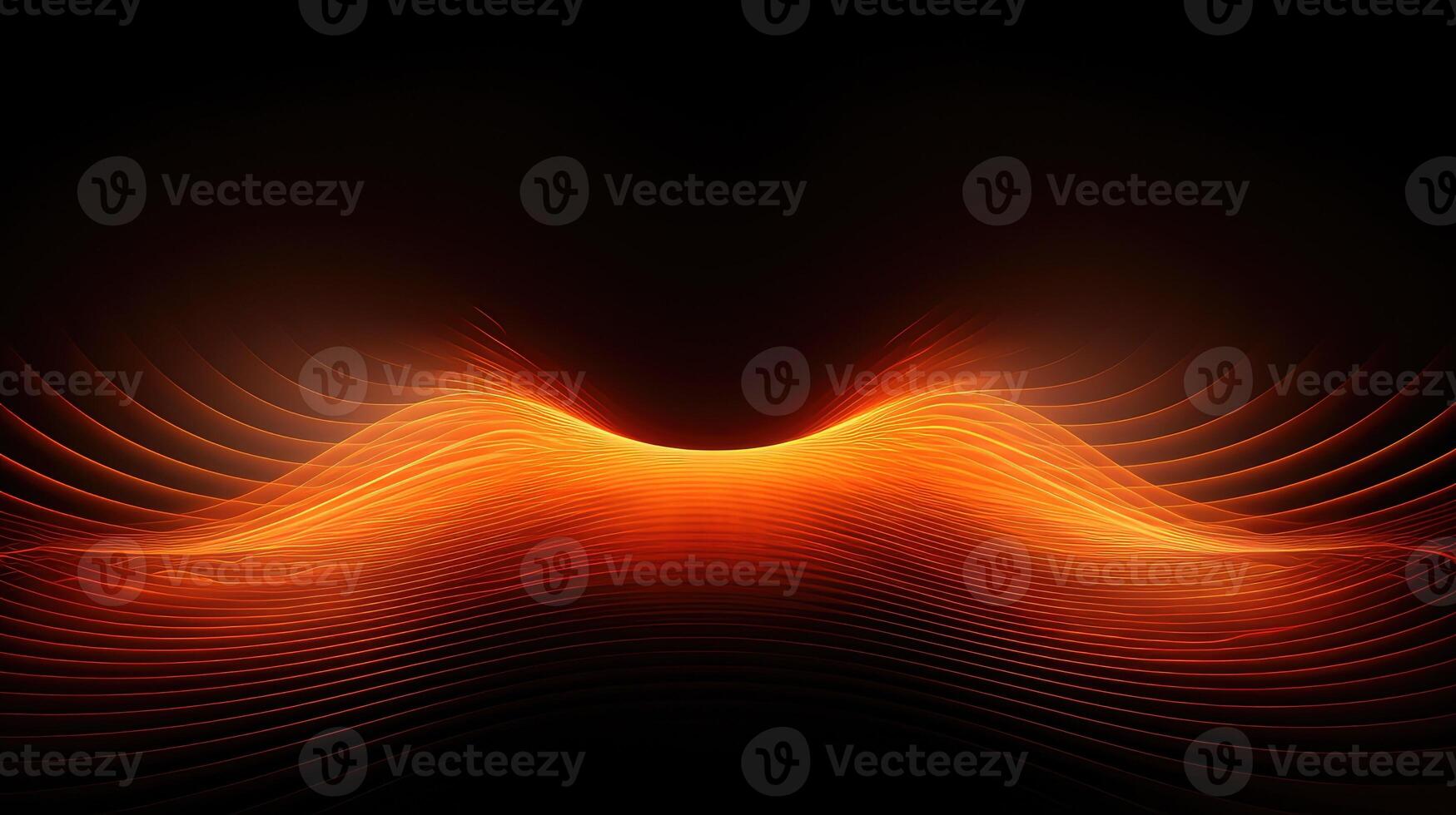 circle sound wave orange photo
