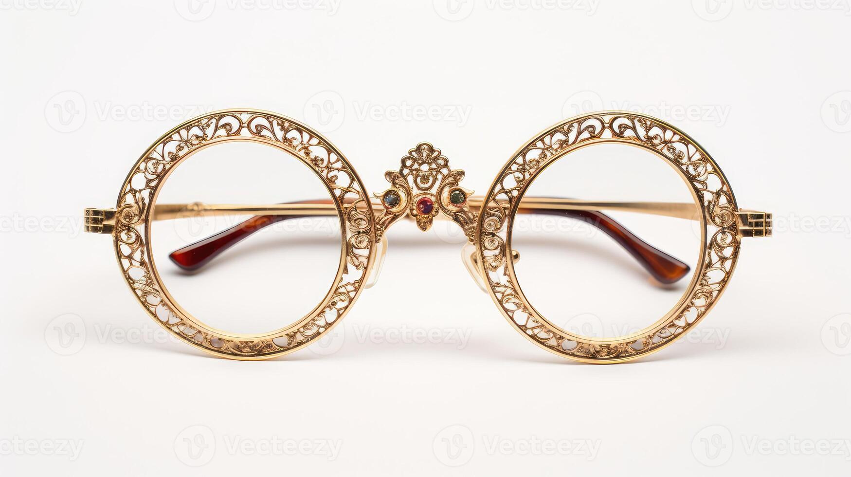 classic gold eyeglasses photo