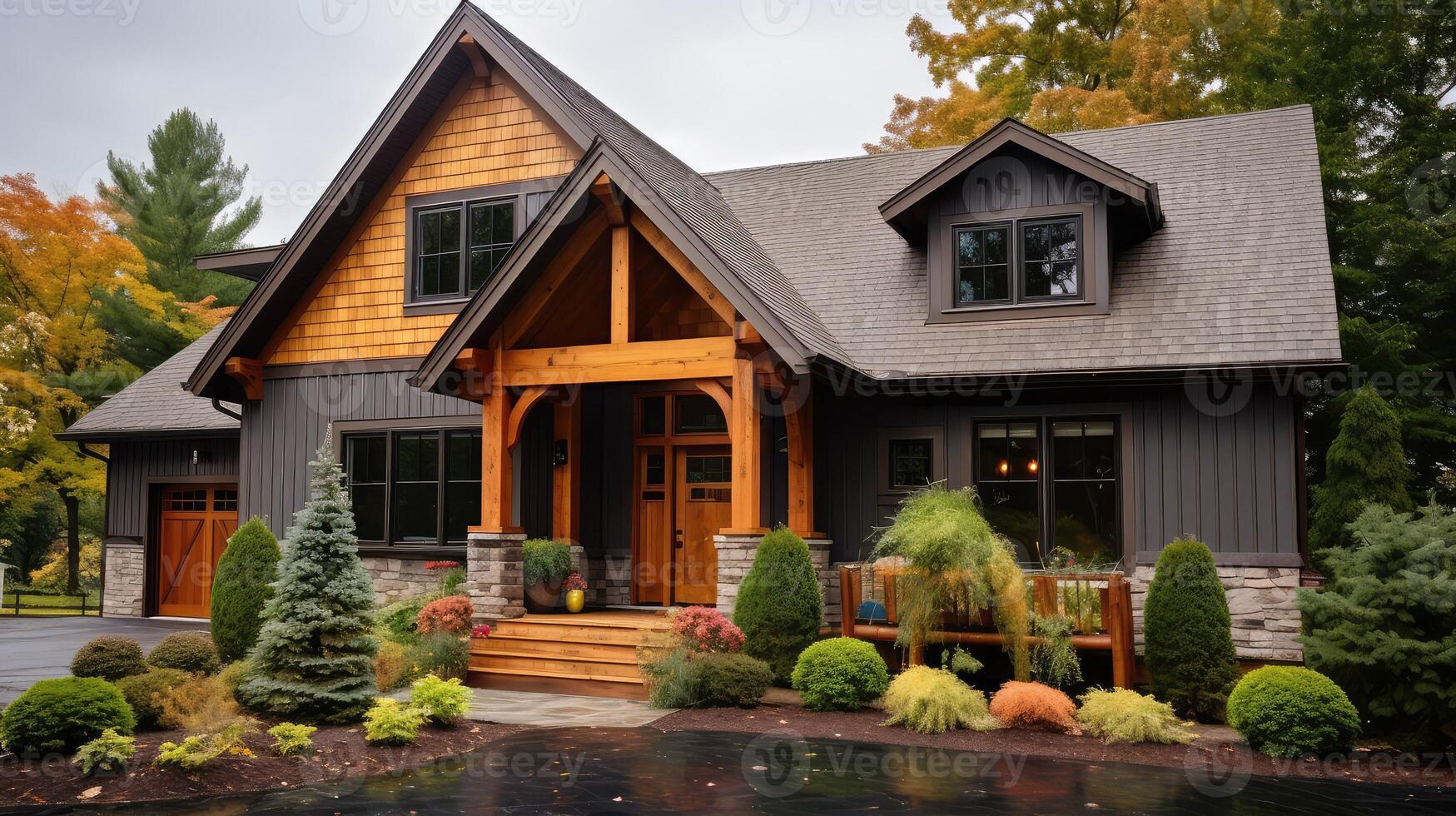 cedar exterior house siding photo