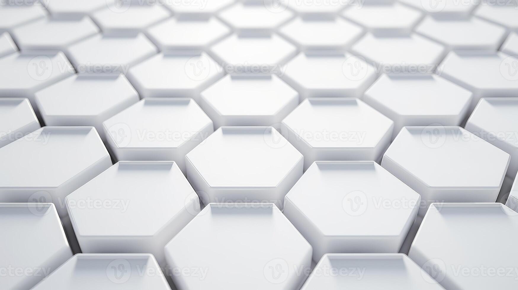 close white hexagon texture background photo
