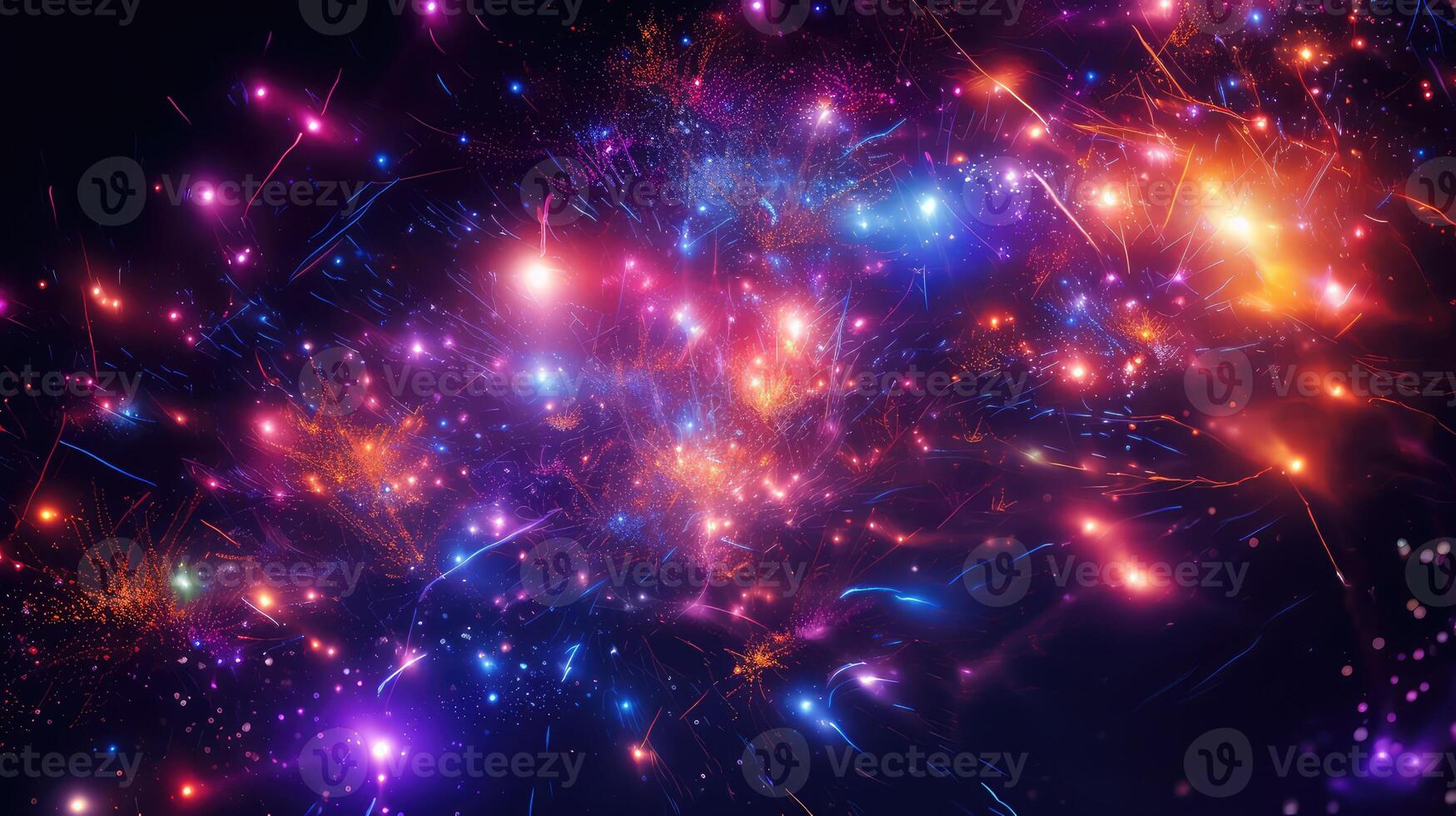 fireworks black string lights photo