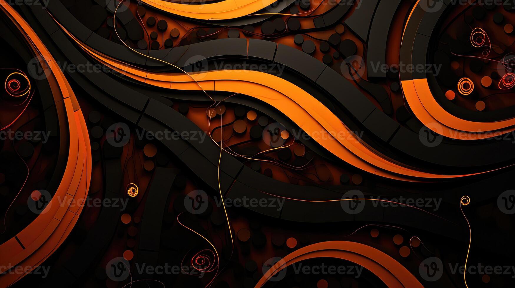 composition black orange abstract photo