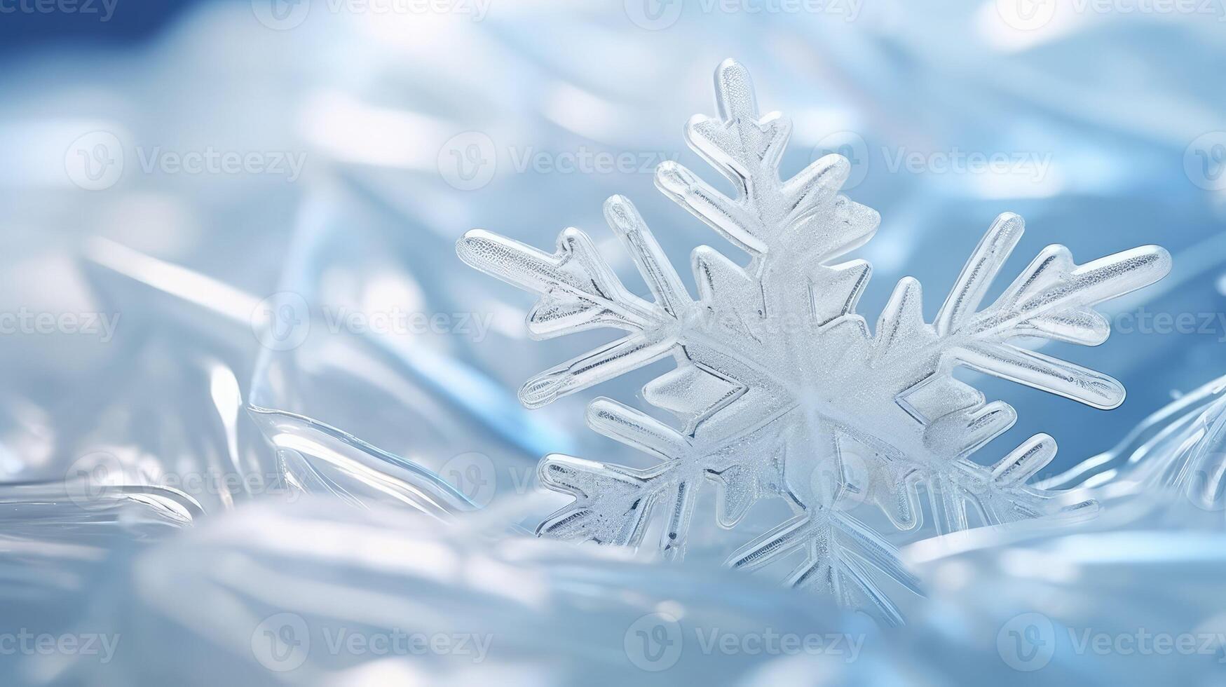 festive glass snowflake photo