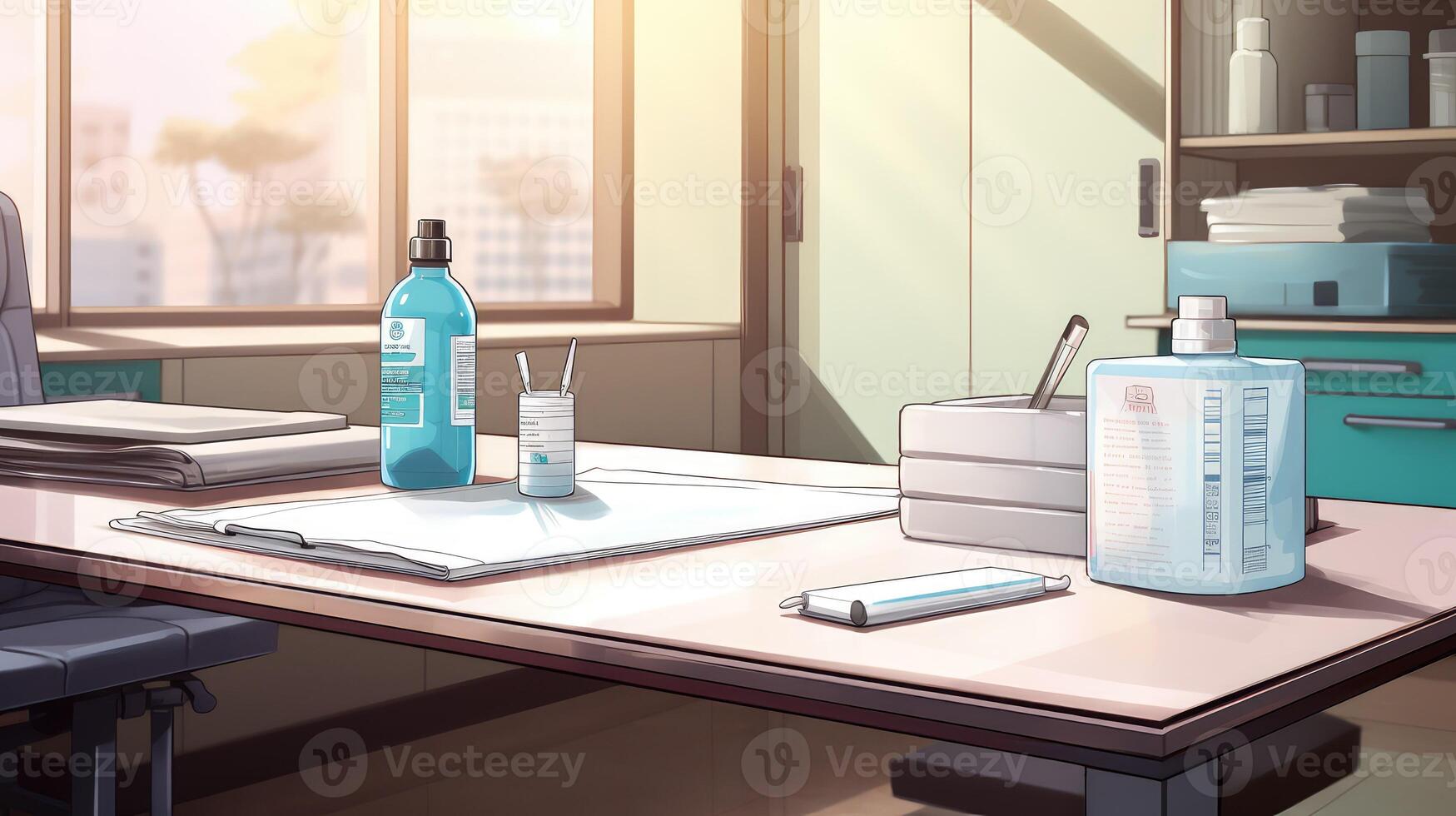 clipboard doctors table photo