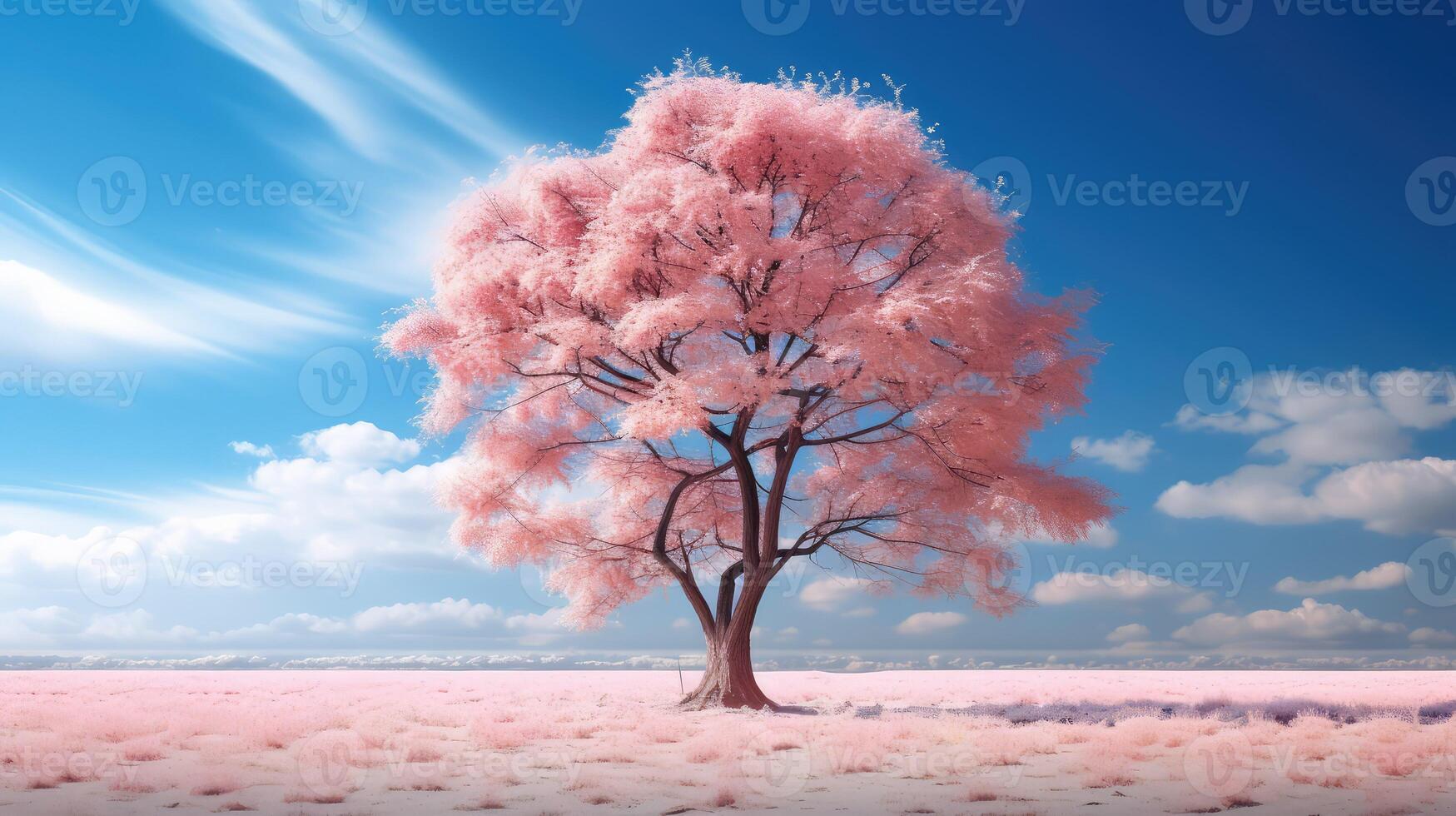 blue tree colorful photo