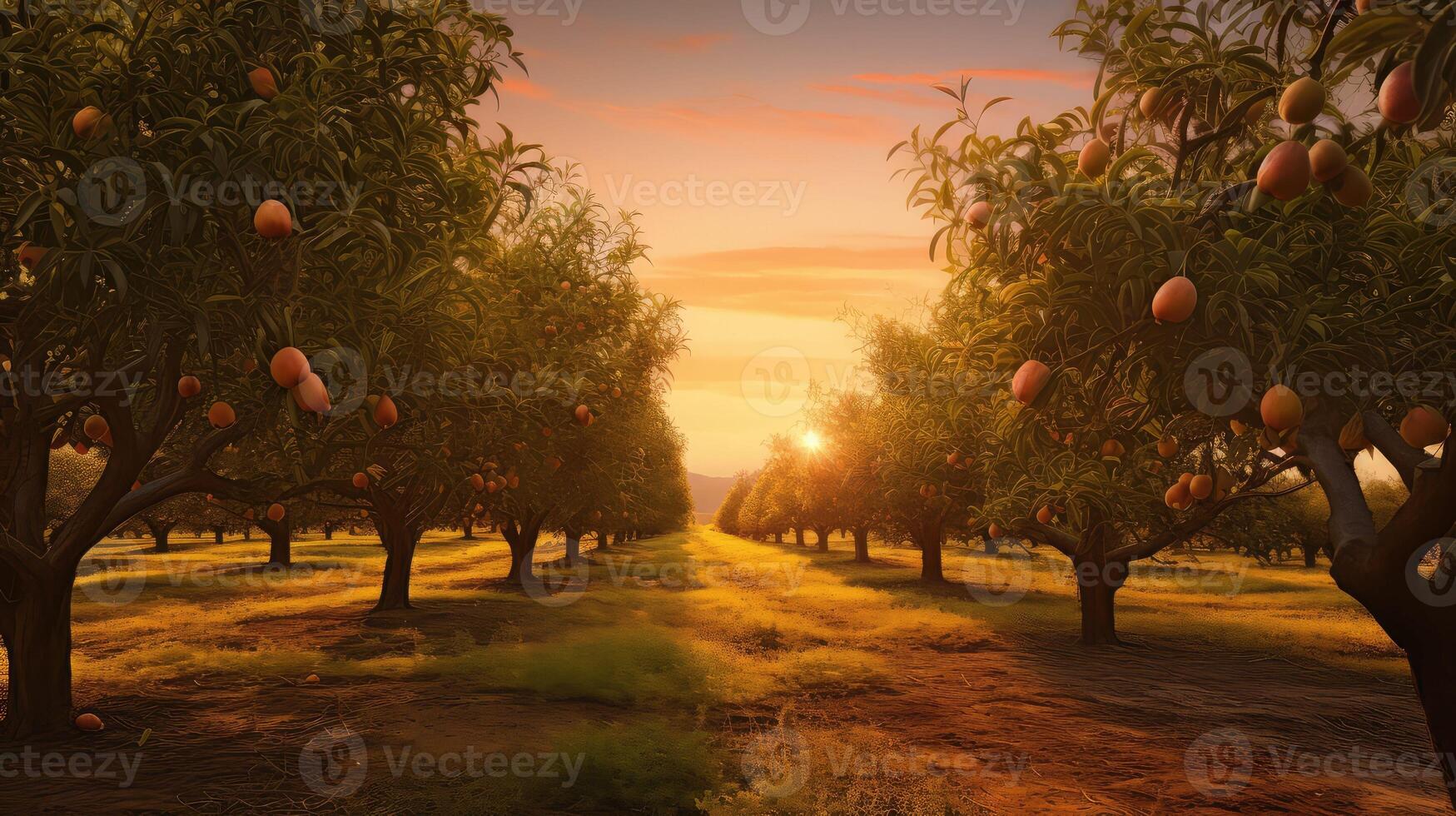 orchard peach tree photo